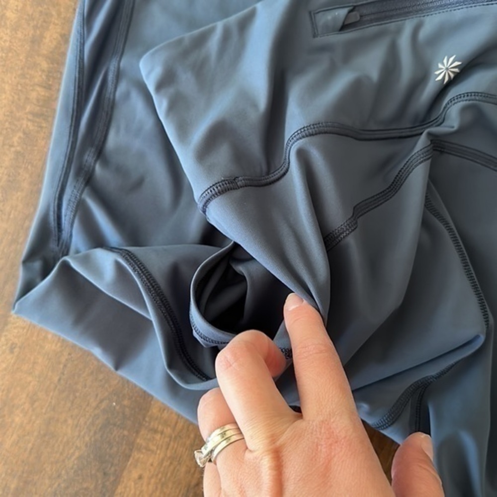 Athleta lightning tight iron blue color, size medium - Picture 6 of 10